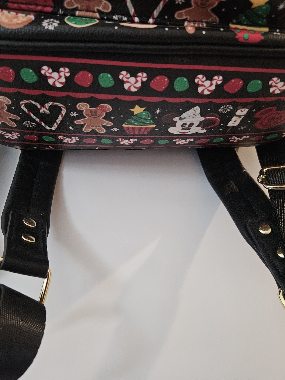 Disney Parks Loungefly Black Holiday Sweets Mini Backpack - Picture 9 of 9